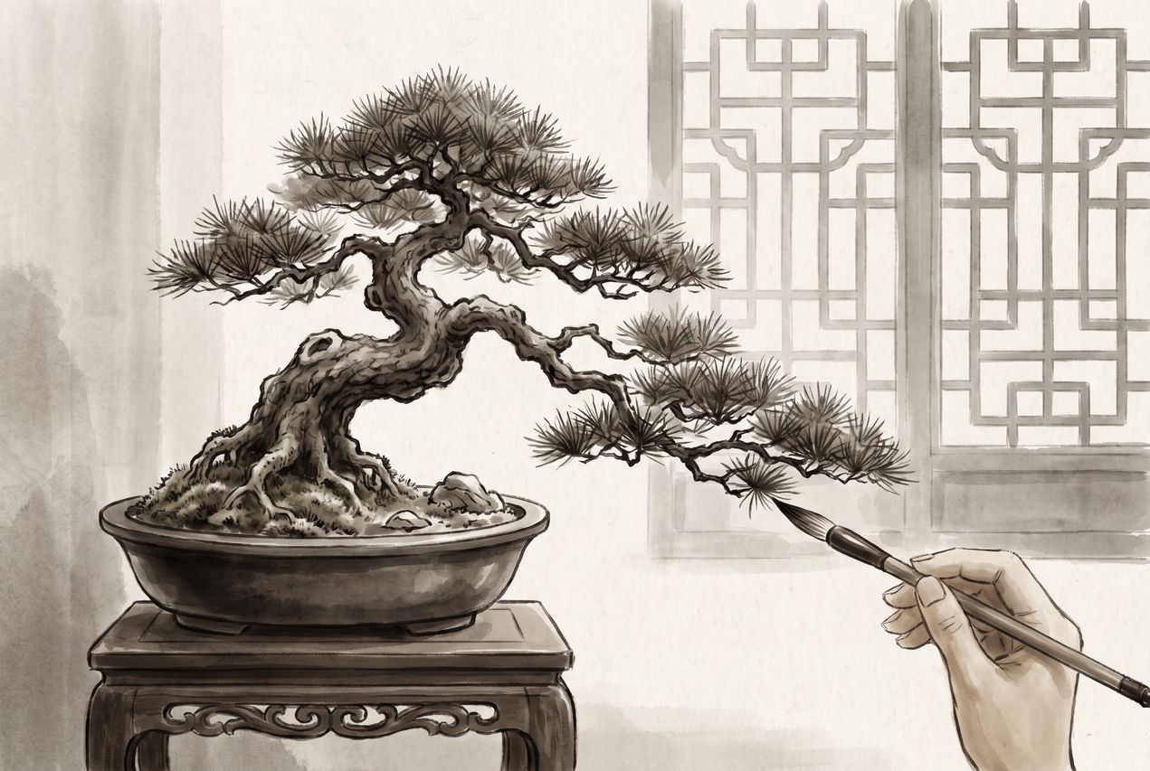 免费菠萝案头清供盆景制作视频教程 - www.gz103982.cn
